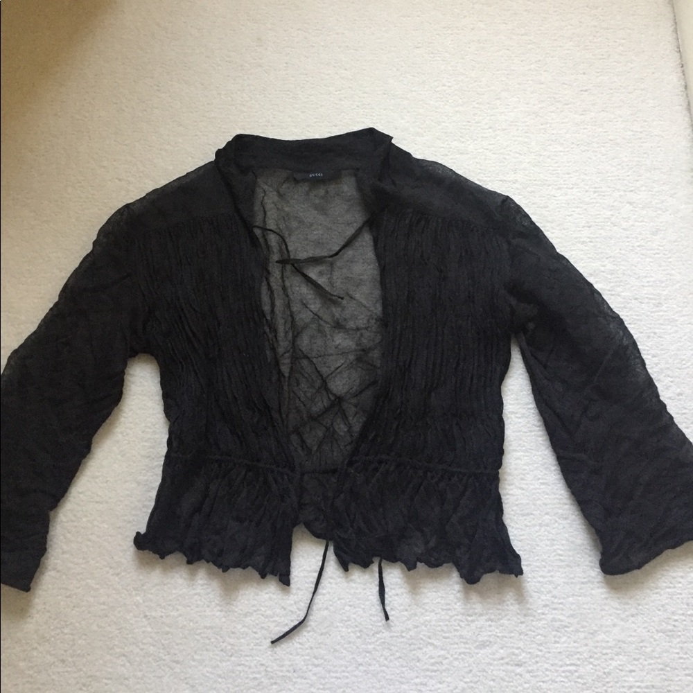 Gucci sheer cardigan